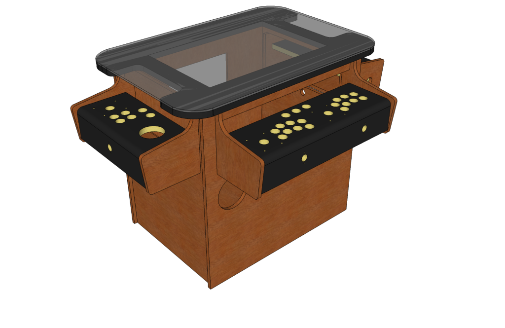 A rendering from the front-left side of the cabinet.