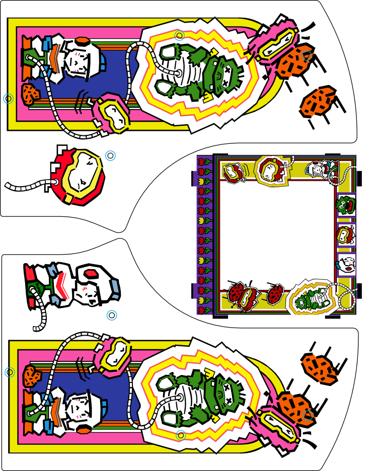 A proof-of-concept test of doing custom dig-dug side art for the Cupcade